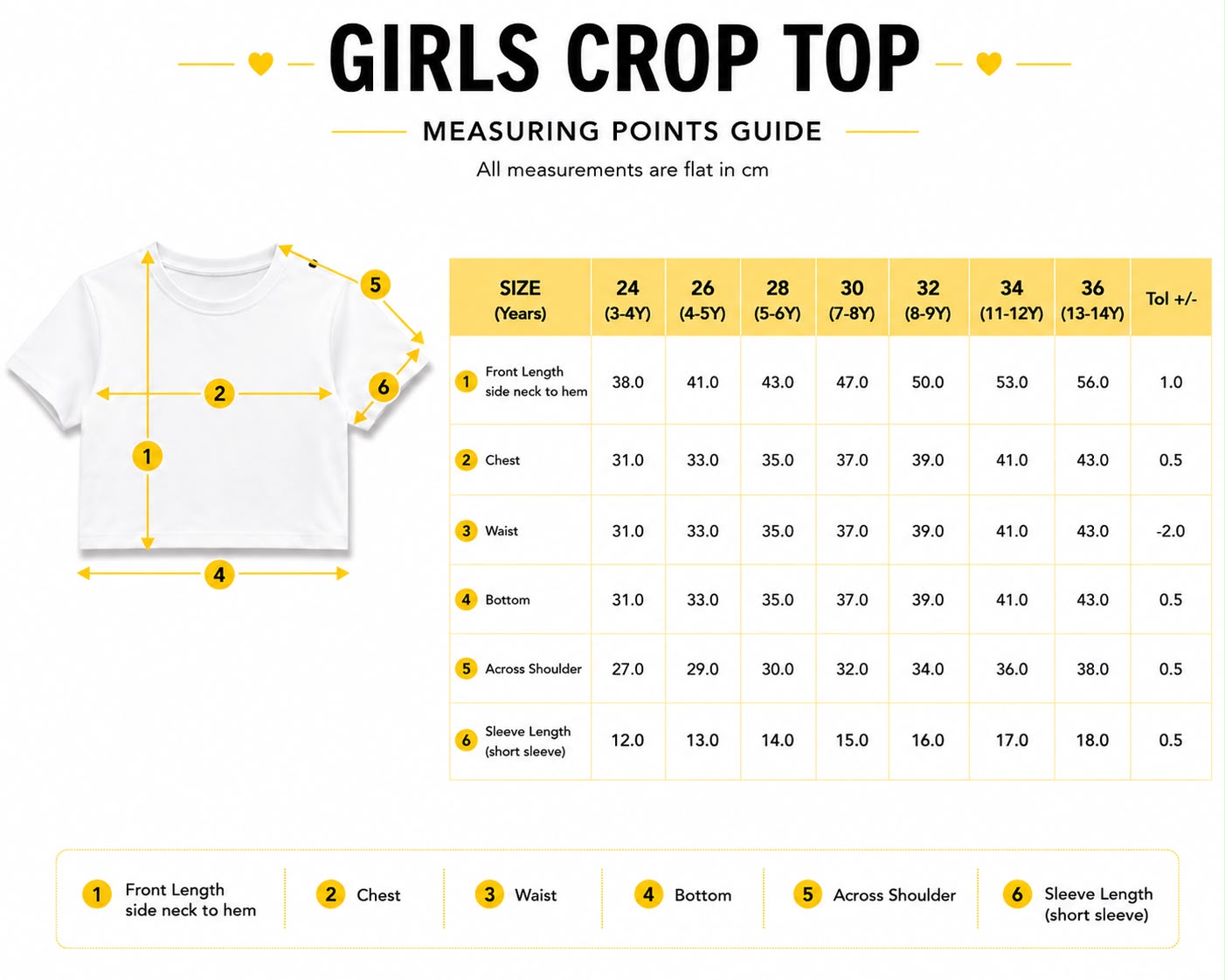 Girls Jacquard Round Neck Crop Top - view 4