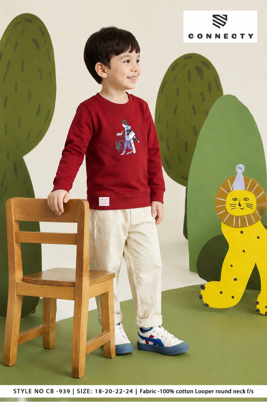 Boys Graphic Print Round Neck Half Sleeve T-Shirt - view 3