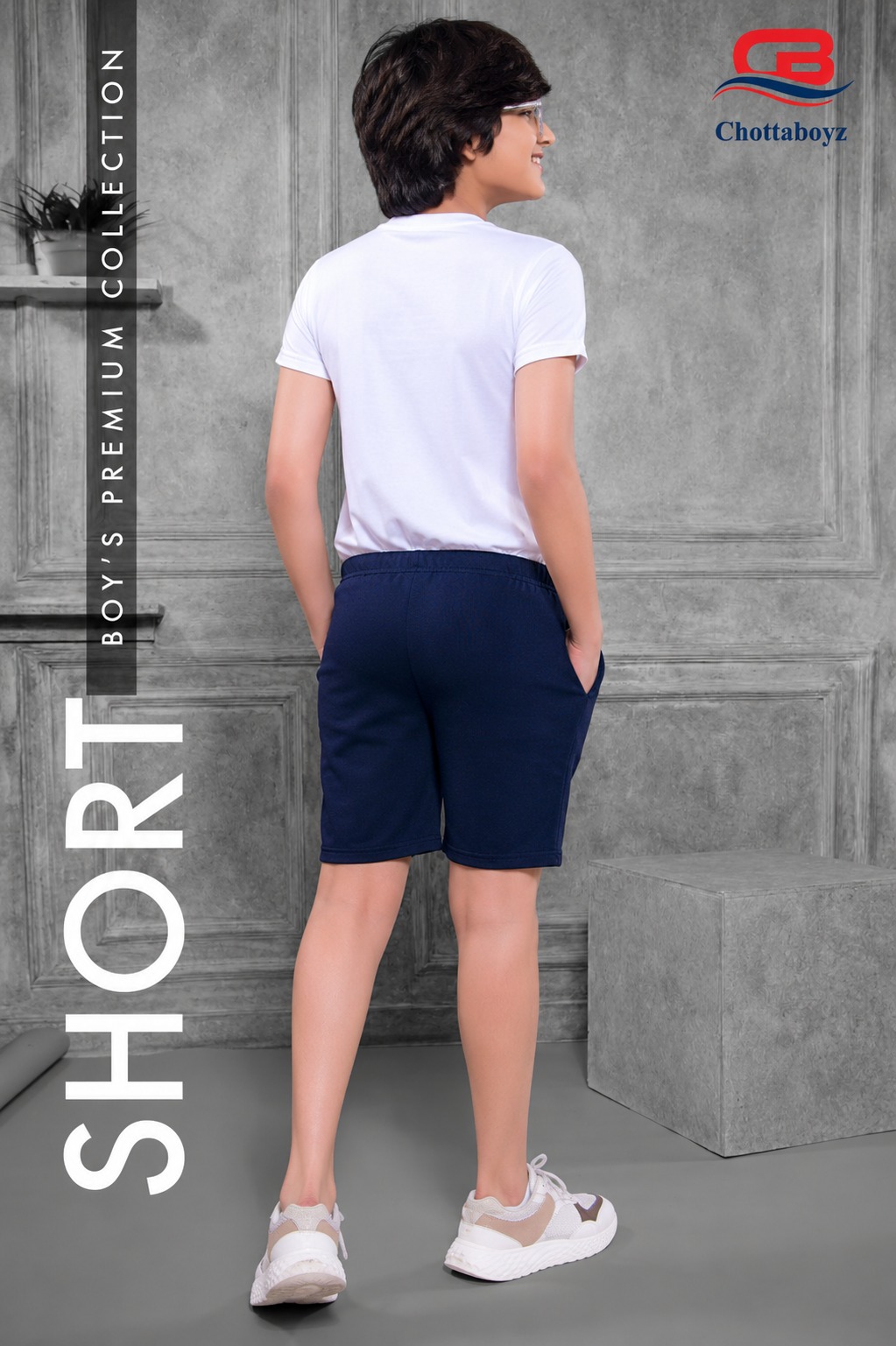 Boys Solid Regular Fit Cotton Shorts - view 2