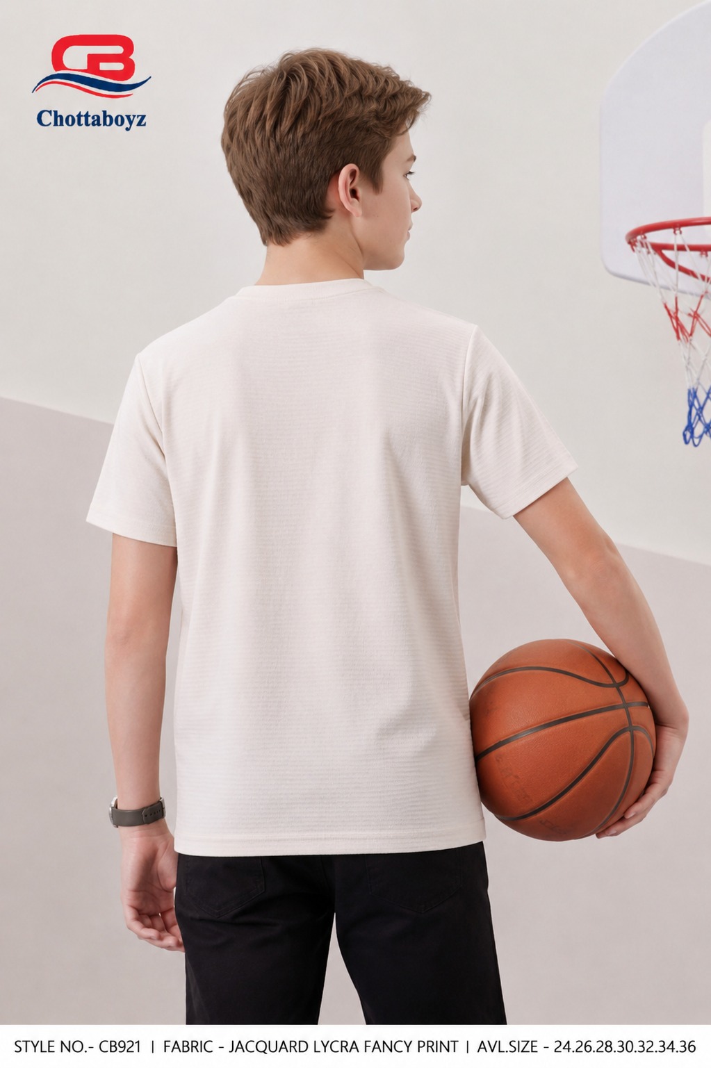 Boys Solid Regular Fit Round Neck Half Sleeve T-Shirt - view 3