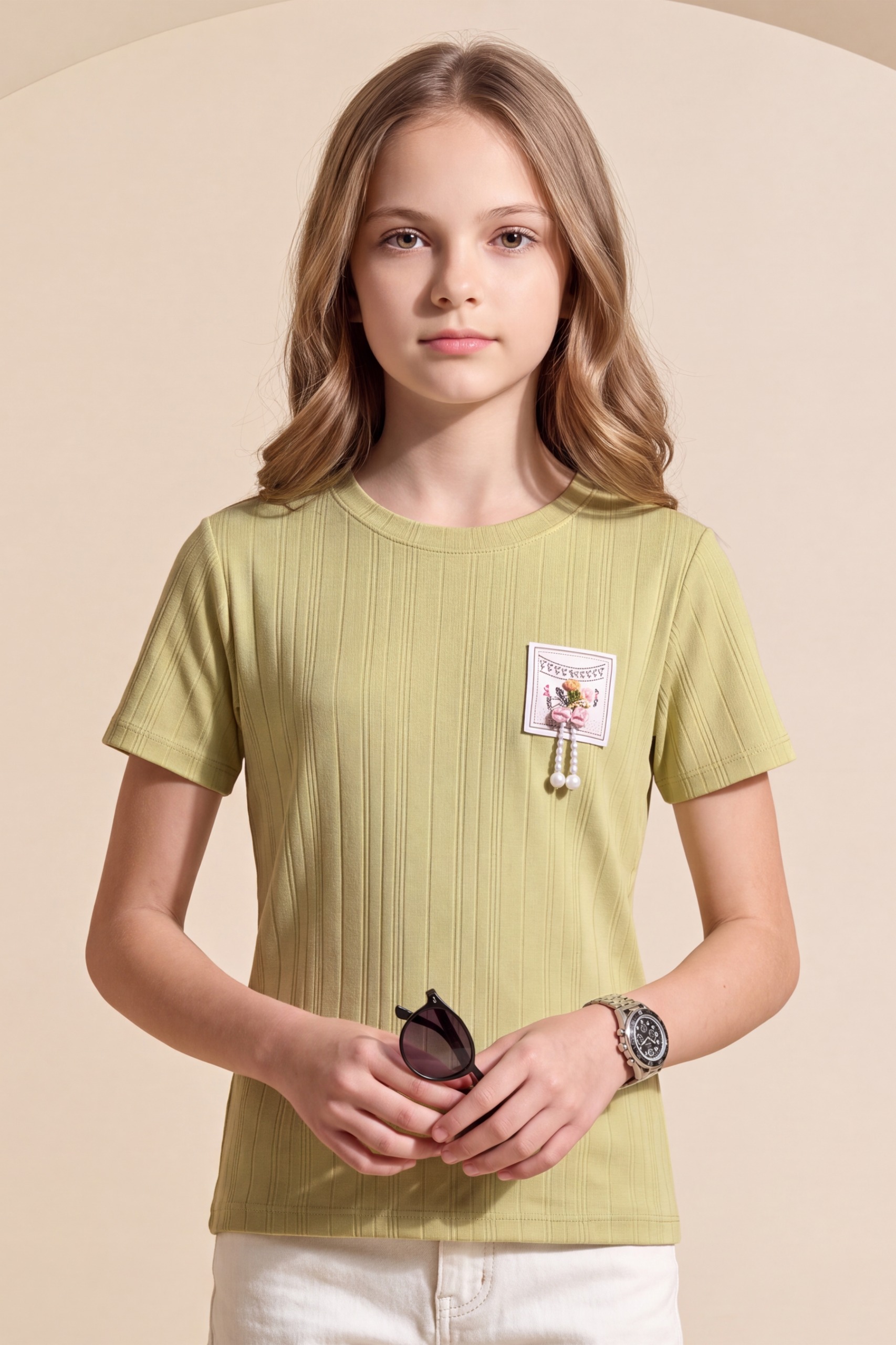 Girls Fashion Crop Top T-Shirt