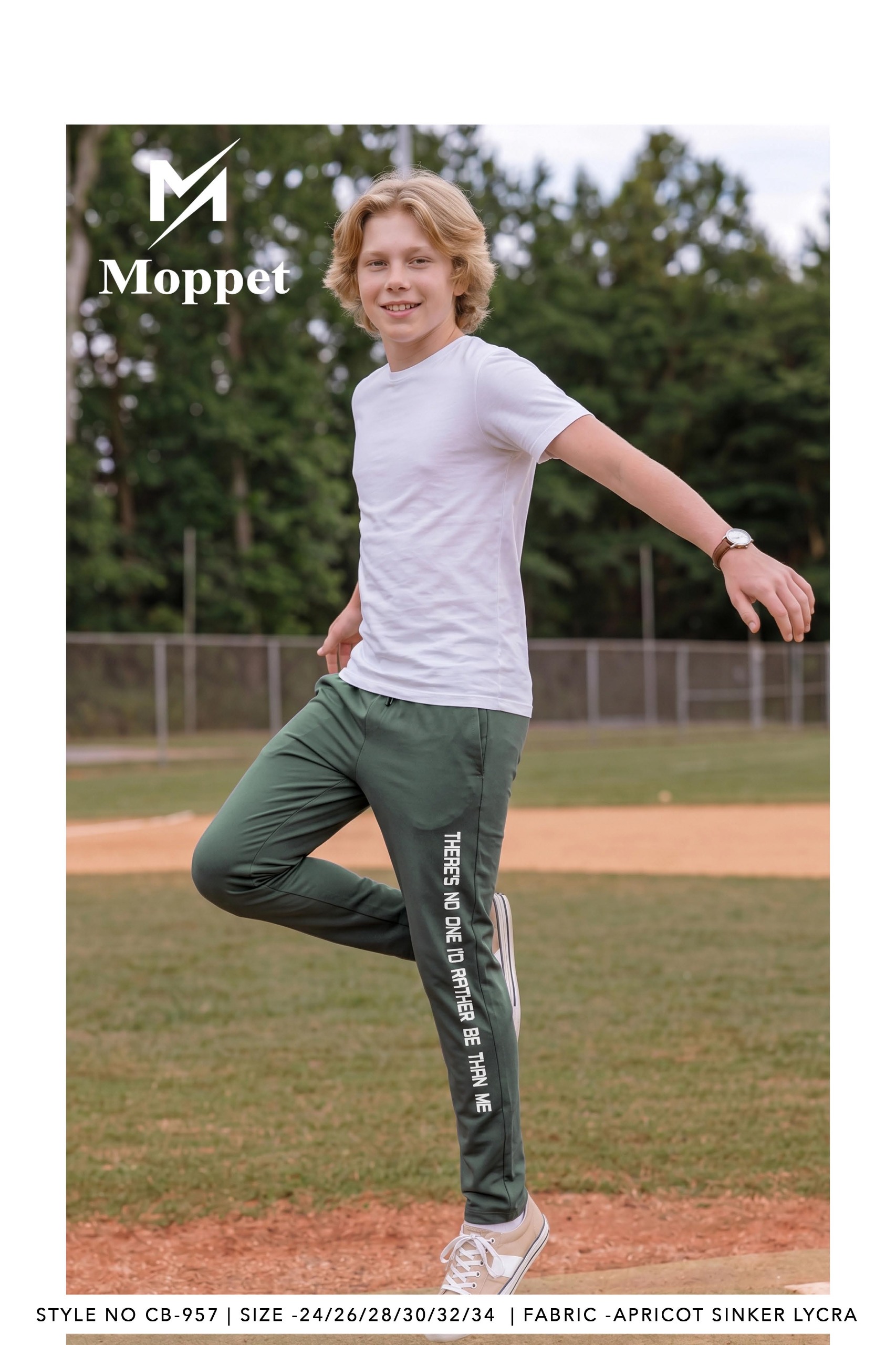Boys Jogger Pant  Stylish Side Print Casual Wear - CB-957