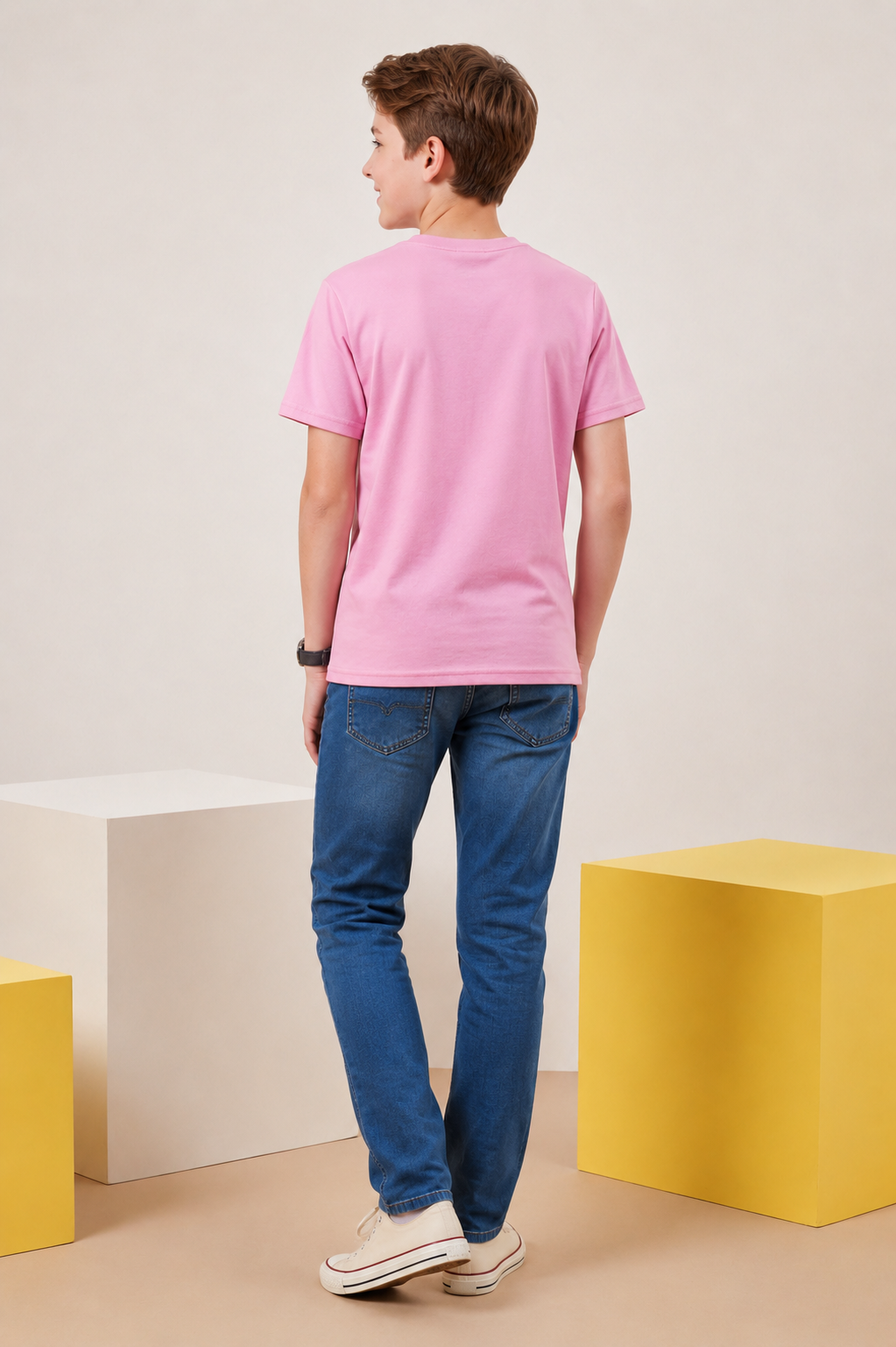 Boys Graphic Print Round Neck T-Shirt - view 2