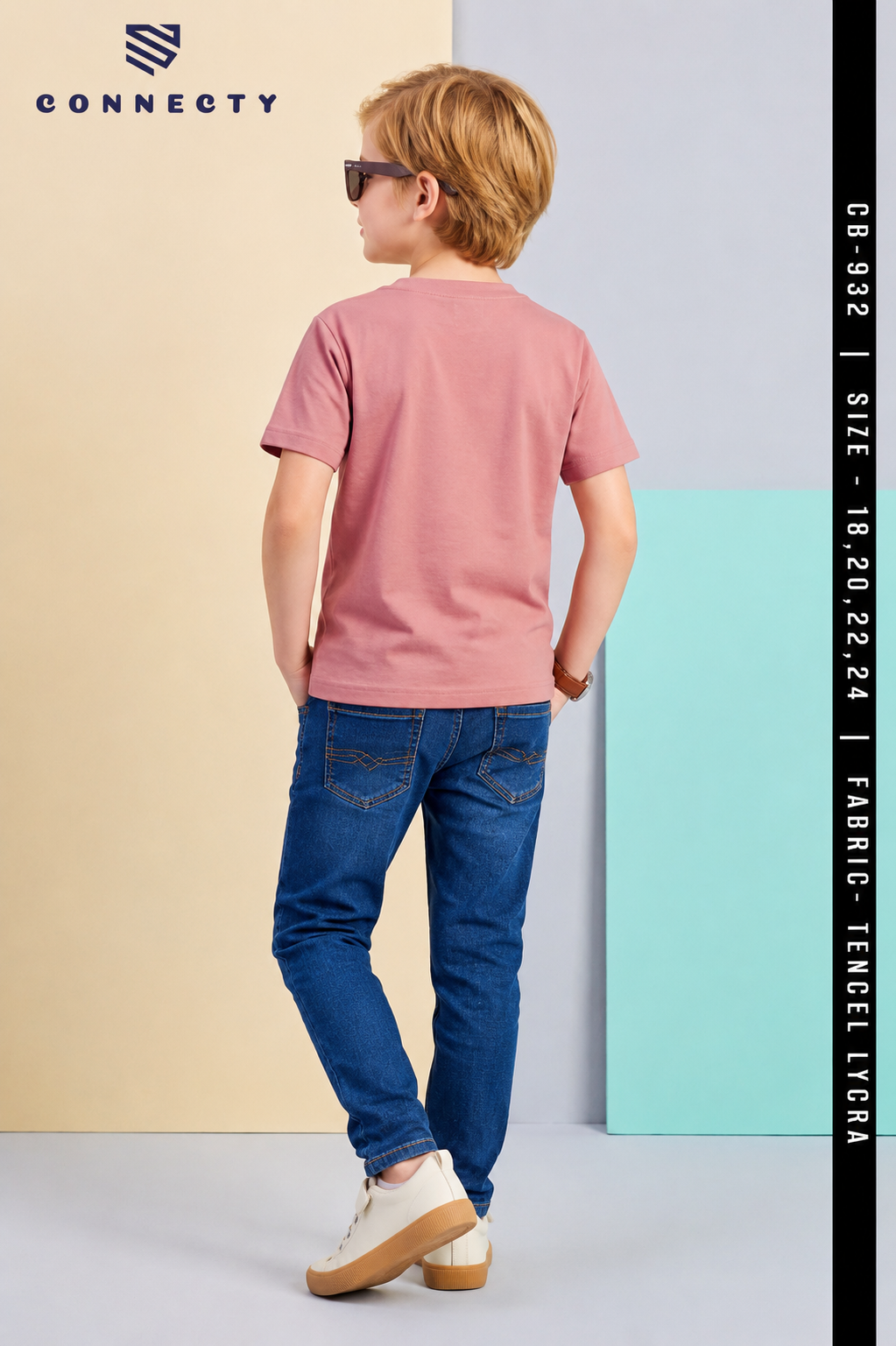 Boys Graphic Print Round Neck T-Shirt - CB-932