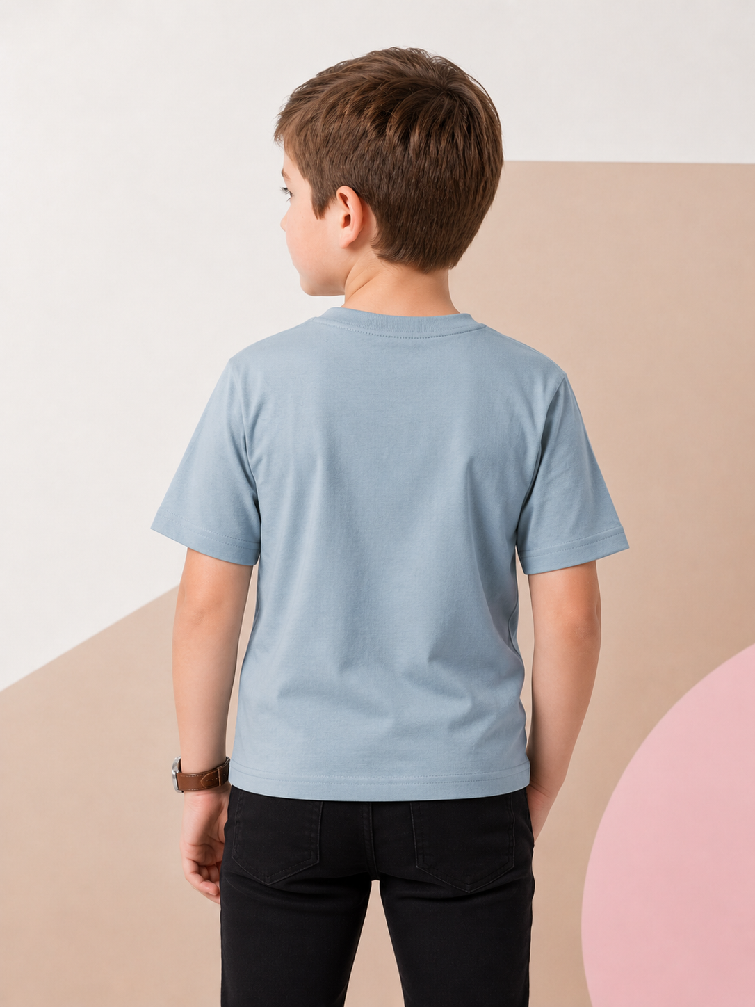 Boys Printed Pure Cotton T-Shirt - CB-948