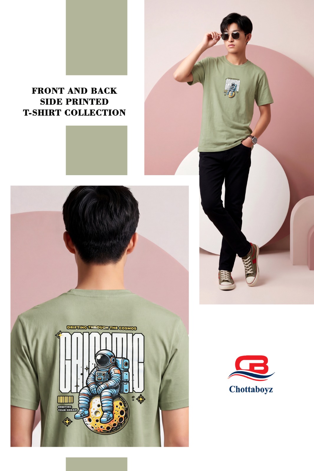 Boys Back Print Round Neck T-Shirt