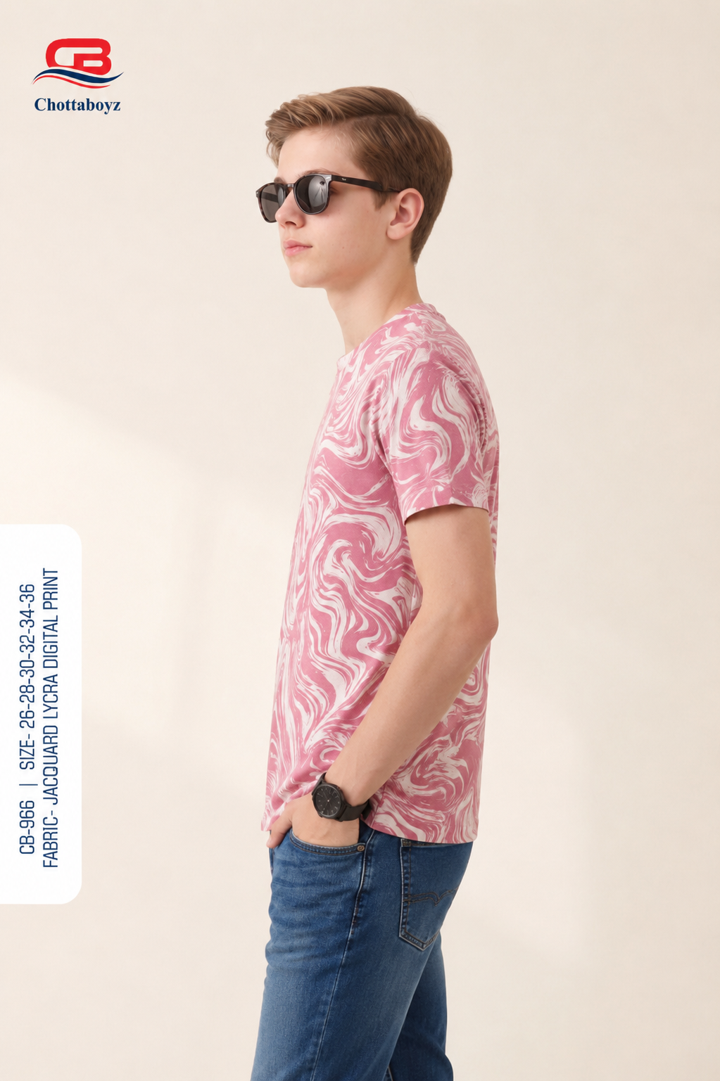 Boys Digital Print Round Neck Half Sleeve T-Shirt - view 2