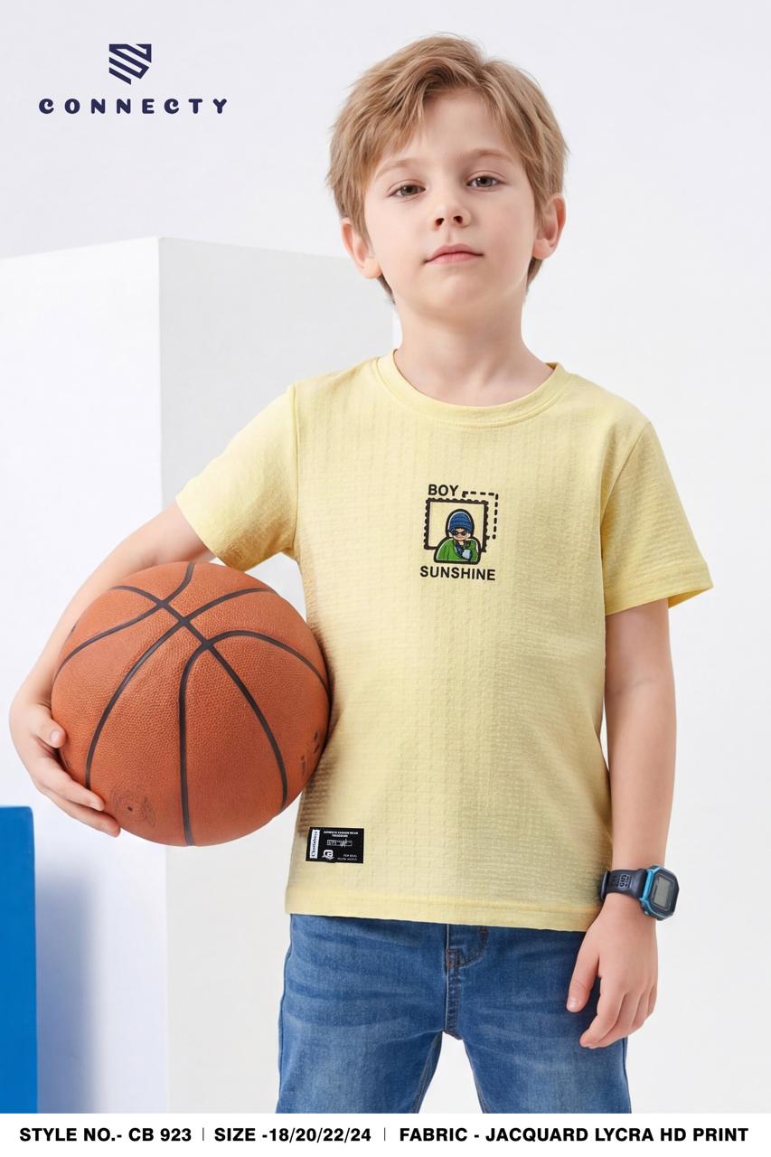 Boys Casual Round Neck T-Shirt - CB-923