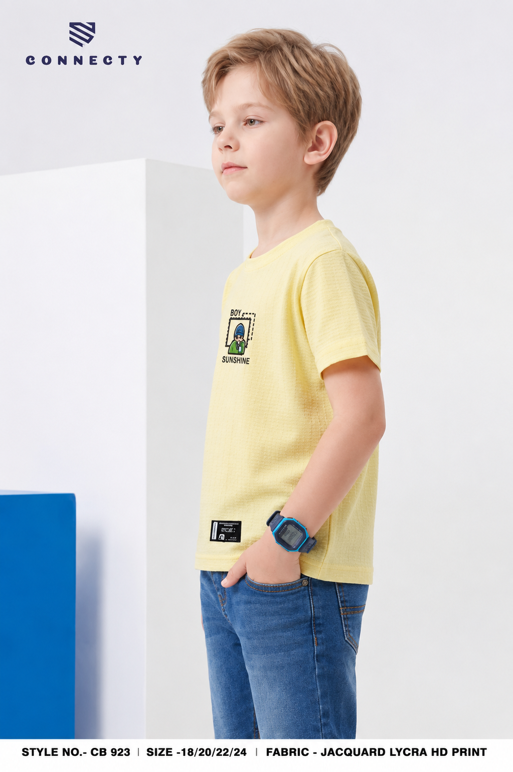 Boys Casual Round Neck T-Shirt - view 3